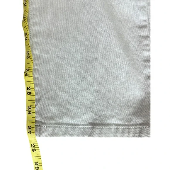 Eileen Fisher White Organic Cotton Jeans Women's Size 6 Straight High Rise Denim - Picture 2 of 8